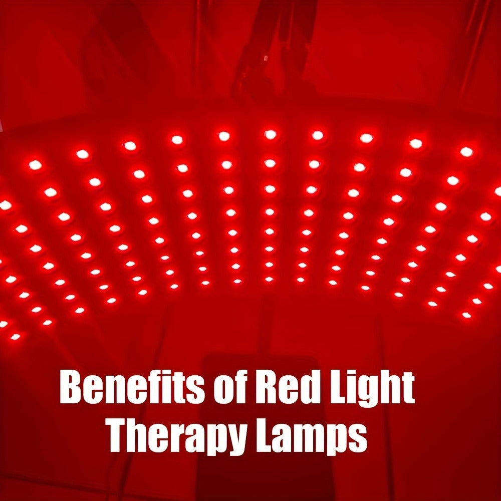Adjustable Red and Near-Infrared LED Panel Lamp with 660nm and 850nm Light, Floor Stand and 30-Minute Timer