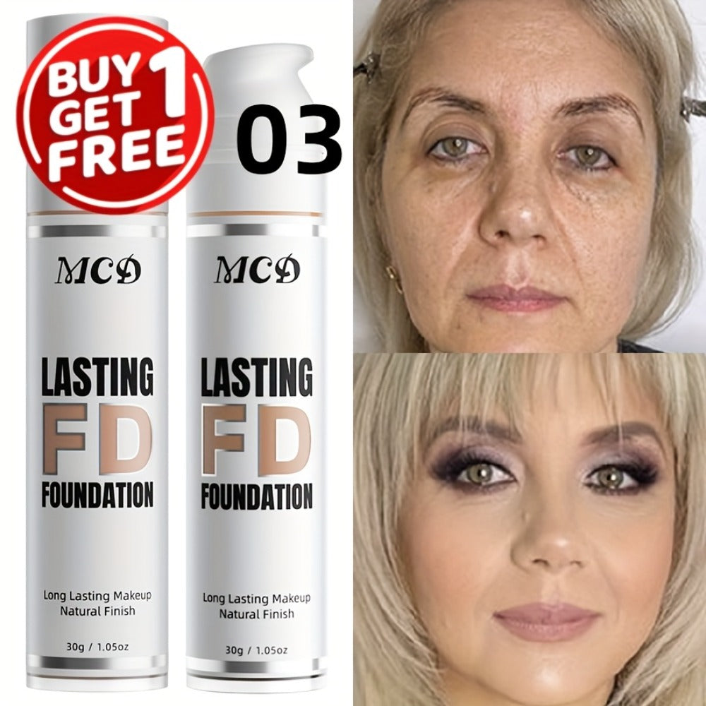 MCO Liquid Foundation Two-Bottle Set with Pump Dispensers and Nine Matching Shade-Code Pairs