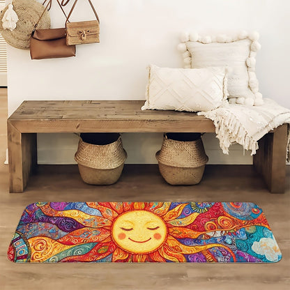 Boho Runner Rug Mandala Polyester Kitchen Hallway Mat Sun Totem Colorful Pattern Living Room Bathroom 5 Designs