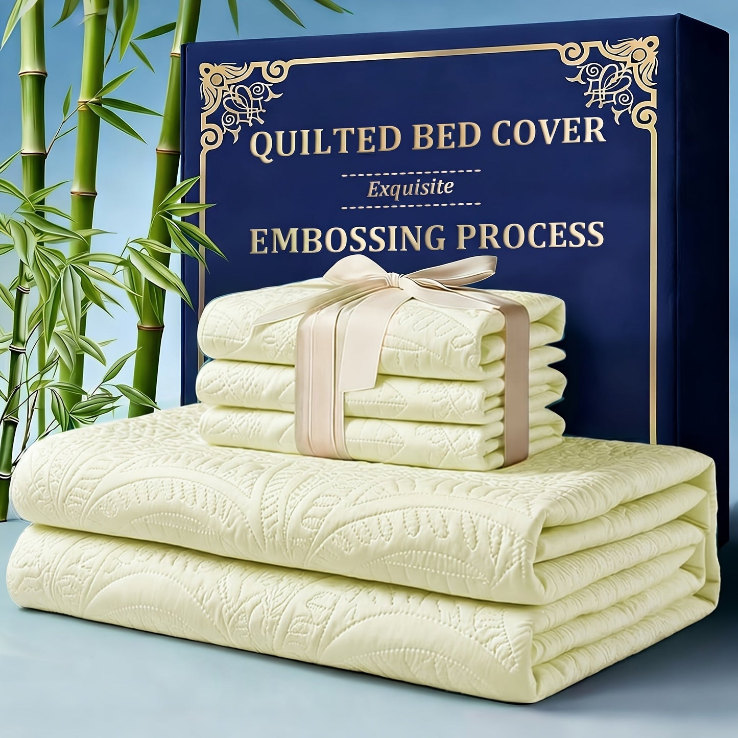Quilt Coverlet Set 2-3 Piece Lightweight Microfiber Bedspread Coin Pattern Soft Skin-Friendly Anti-Allergy Machine Washable Twin Full Queen