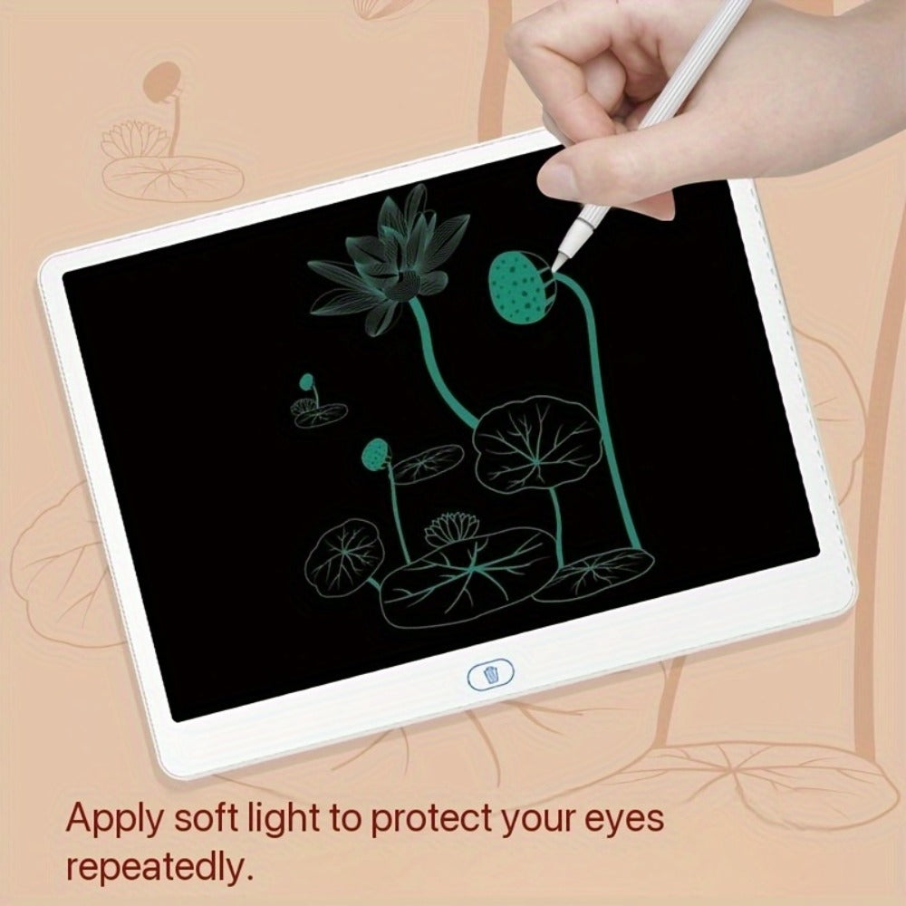 LCD Doodle Board 16 Inch with Stand, Flexible Screen Eye Protection, Portable Educational Drawing Toy for Kids & Adults