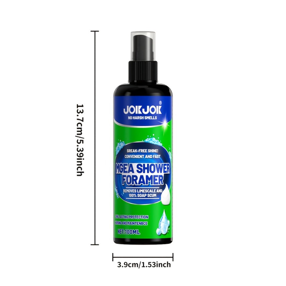 Bathroom Cleaner with Sponge 3.38oz – Deep Cleaning Stain Removal Scrub for Tiles Tub for Bath Time, Home Spa and Personal Care