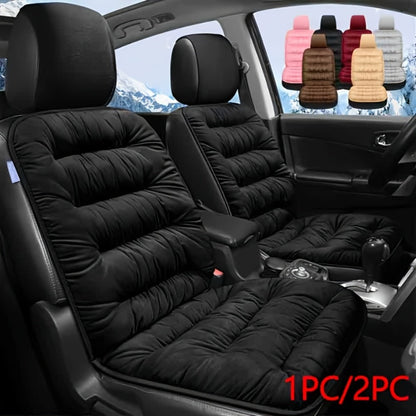 Vest-Style Car Seat Cushion with Connected Backrest and Seat Pad, Memory Foam Fill and Red, Beige or Black Options
