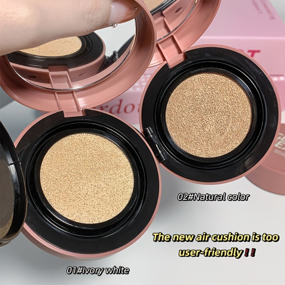 Oil Control Cushion BB Foundation with Replacement Core, Waterproof Sweatproof Invisible Pore Coverage