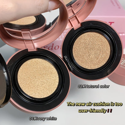 Oil Control Cushion BB Foundation with Replacement Core, Waterproof Sweatproof Invisible Pore Coverage
