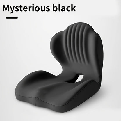 Memory Foam Seat Cushion Ergonomic with Back Support & Breathable Hollow Design – Comfortable Chair Pad for Office, Car Seat & Long Sitting