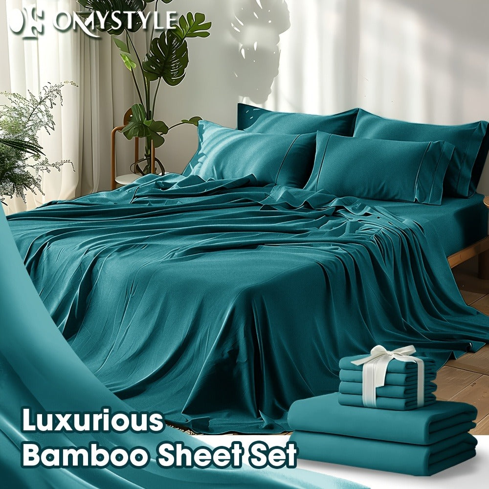 Fitted Sheet Set Cooling Deep Pocket – 2000TC Soft Microfiber Bed Sheet, Shrink Fade Wrinkle Resistant, 11 Colors 4 Sizes