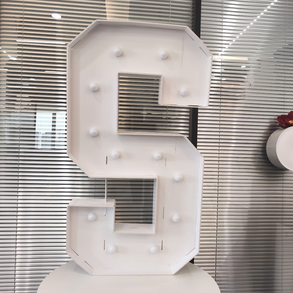 LED Letter Lights 4FT Tall Marquee Letter Lights A-Z Alphabet Light Up Letters with Cool White LED for Wedding