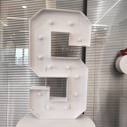 LED Letter Lights 4FT Tall Marquee Letter Lights A-Z Alphabet Light Up Letters with Cool White LED for Wedding