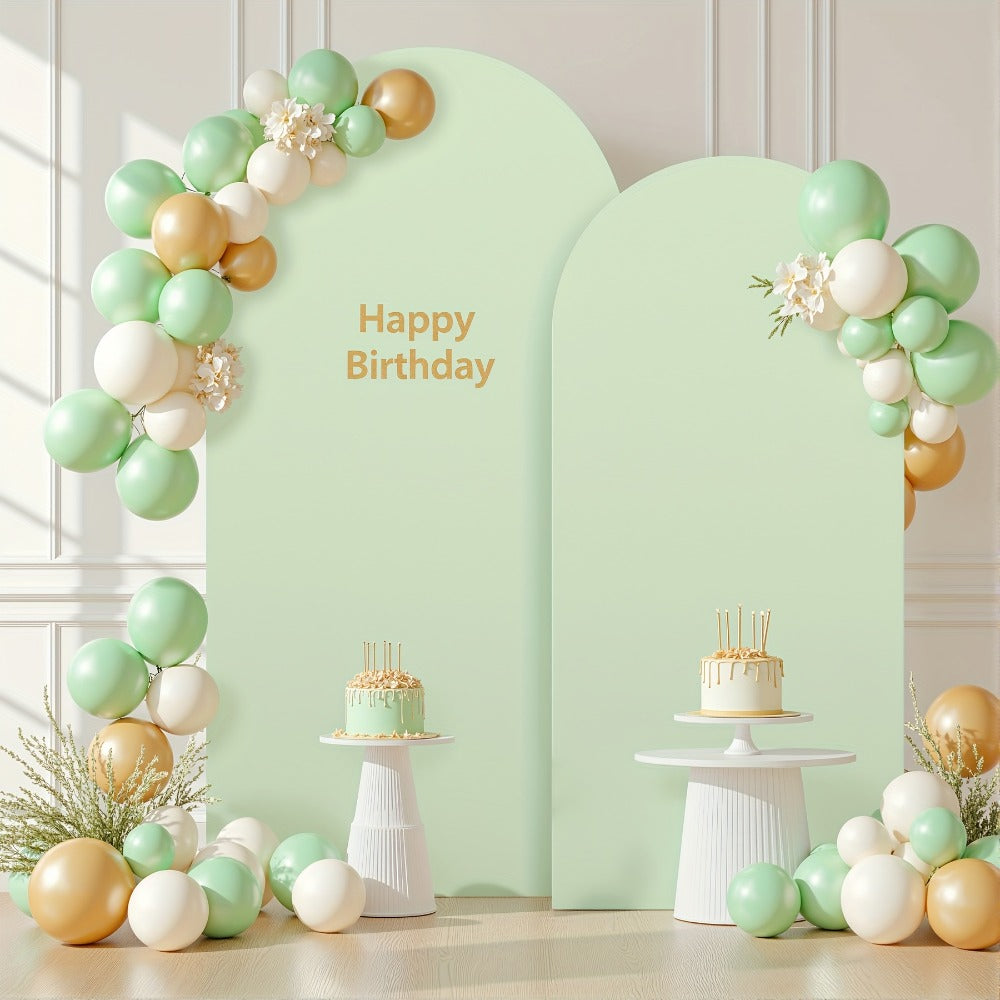 Wedding Arch Cover 2pcs Stretchable Wrinkle-Free Polyester Tight-Fit Arch Banner Covers for an Everyday Personal Care Routine