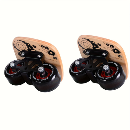 Split Drift Skateboard with PU Wheels & High-End Bearings | 7-Layer Maple Deck Anti-Slip Portable Roller Road Drift Skates Plate