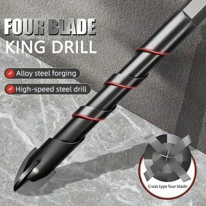 Masonry Drill Bits Set 10pcs, Tungsten Carbide Tip Drill Bits for Tile, Brick, Glass, Ceramic, Concrete