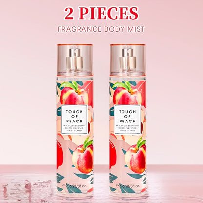 Two-Piece Fruit Scent Body Mist Set, 8 fl oz / 236ml Bottles in Nine Exact Matching Scent Options
