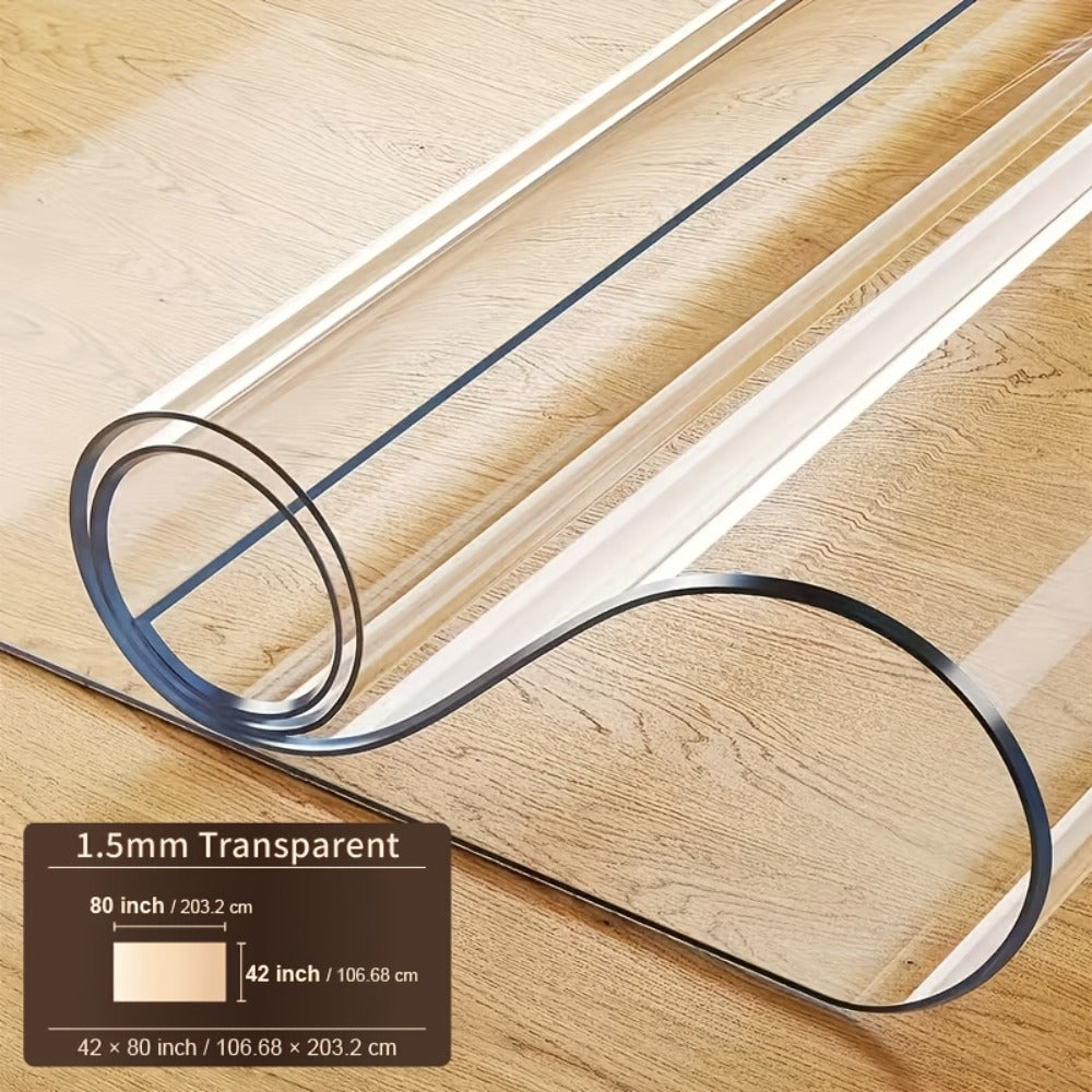Tablecloth Clear PVC Protector in 1.5mm Thickness with 35 Rectangle and Square Size Options