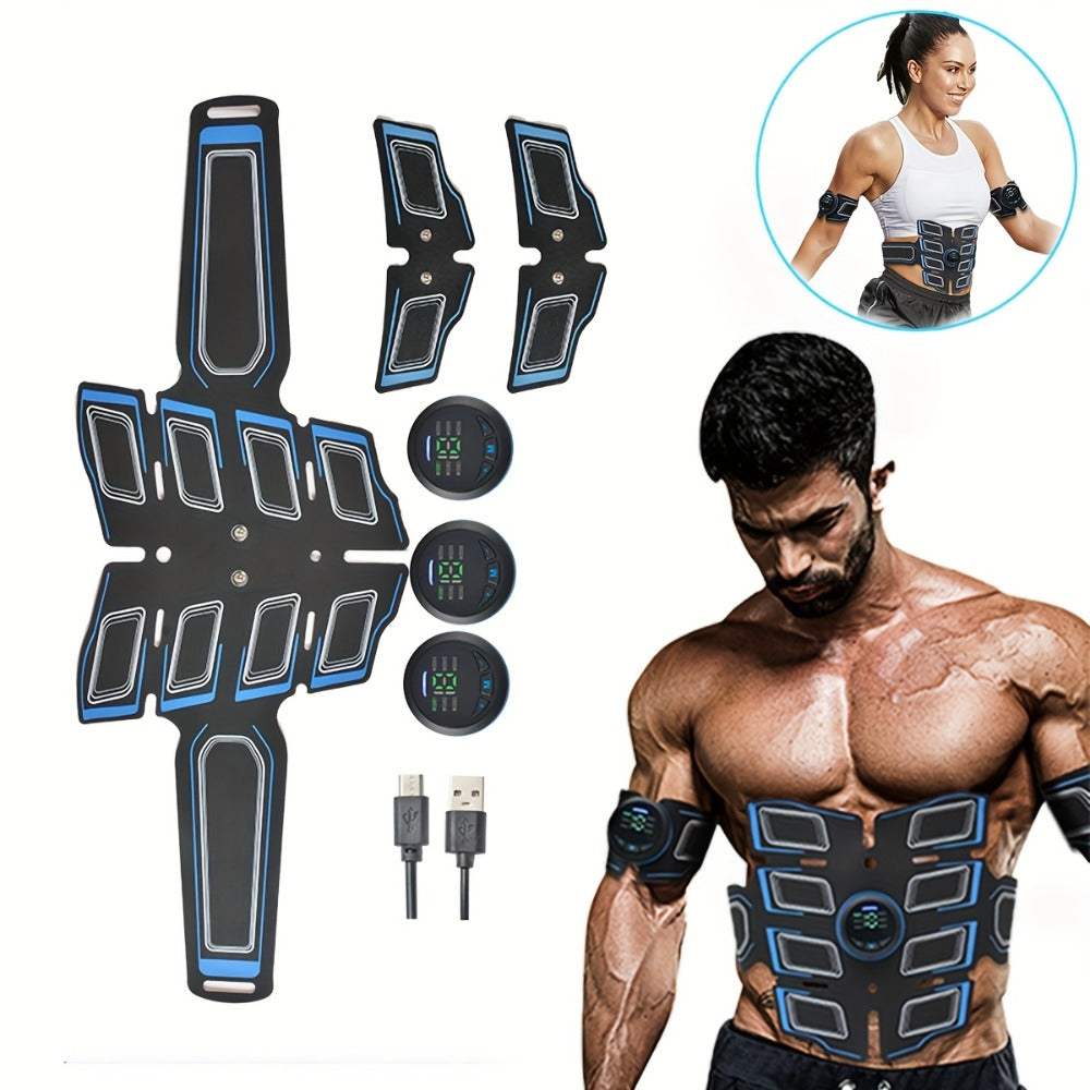 EMS Stimulator Belt, TENS Body Massager for Toning, Pain & Full Body Relaxation, Adjustable Modes