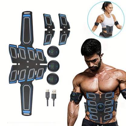 EMS Stimulator Belt, TENS Body Massager for Toning, Pain & Full Body Relaxation, Adjustable Modes