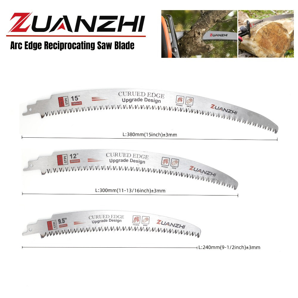 Reciprocating Saw Blade Pruning Arc Edge 3 Pack 6TPI Japanese Teeth CR-V Ultra Hardened for Wood for an Everyday Personal Care Routine