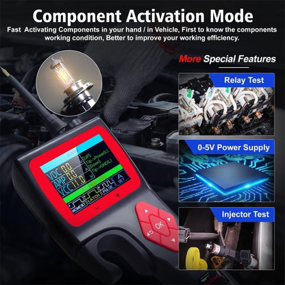 Automotive Circuit Tester Topdiag P200 Pro 9-30V Oscilloscope Multimeter Relay Fuel Injector for Entryways, Bedrooms and Living Spaces