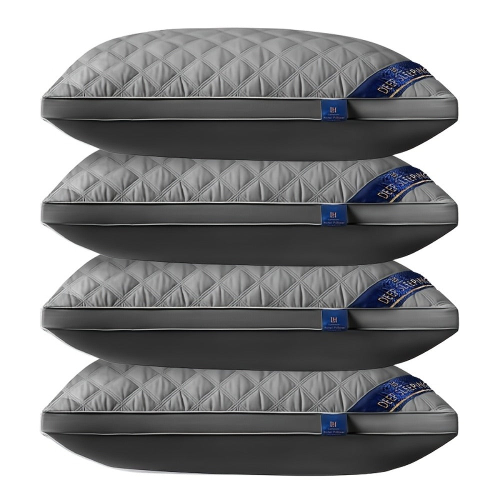Queen Size Pillows for Side Sleepers, 800g Heavyweight Hotel Collection, Down Alternative, Ultra-Plush & Resilient