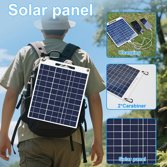 [Portable Solar Panel] Portable Solar Panel Solar Panel Winter Outdoor Solar Charger for Garden, Pathway and Patio Lighting