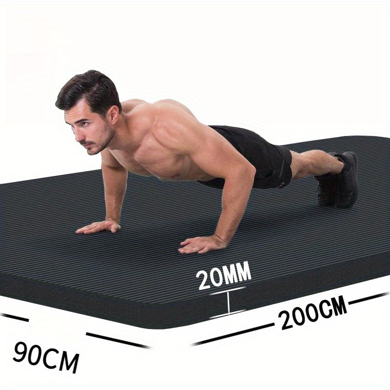 Extra Thick Yoga Mat 20mm – Extra Long 79 x 35 Inch Non-Slip Exercise Mat for Men, High-Density Cushioning for Pilates, Fitness
