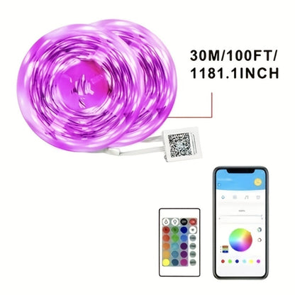 RGB LED Strip Lights Music Sync Color Changing for an Everyday Personal Care Routine, with the Listed Configuration