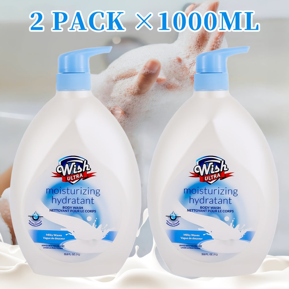Moisturizing Body Wash 2-Pack 33.8 fl oz Each – Deep Cleansing Shower Gel for Women & Men, Long-Lasting Scent, Hydrating Formula