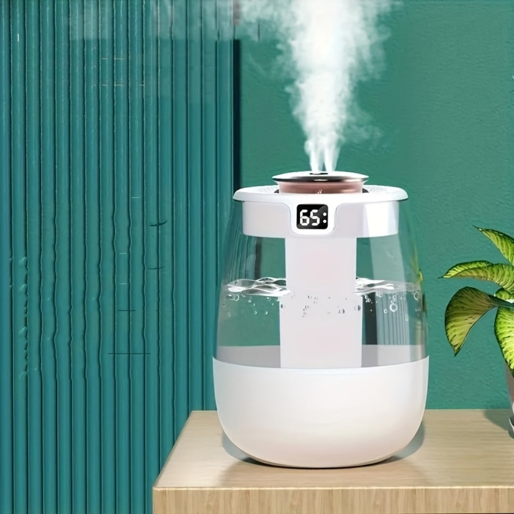 Ultrasonic Humidifier for Bedroom Desktop 1300ml Large Dual Spray Quiet Operation 10H Runtime for Entryways, Bedrooms and Living Spaces