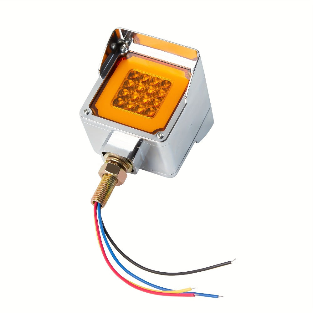 LED Side Marker Lights Square Truck Cab Clearance Lights 12V Waterproof Turn Signal Indicator Side Lights for Cars Trucks Trailers