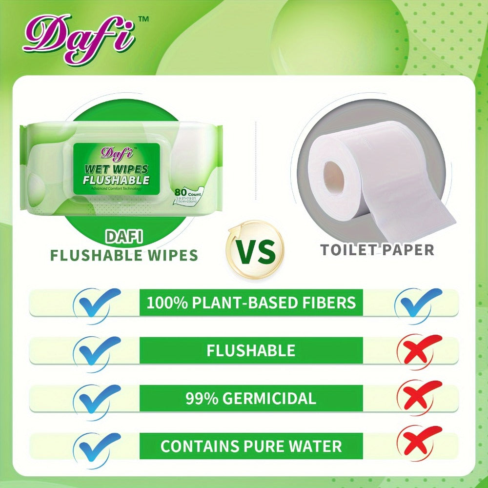Flushable Wipes for Adults 1200 Count 15 Packs Unscented Toilet Wipes No Alcohol 100% Plant for Entryways, Bedrooms and Living Spaces