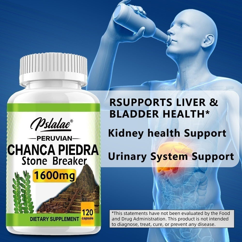 Chanca Piedra Capsules for Liver & Kidney Health, 120 Capsules Natural Urinary Tract Support Supplement