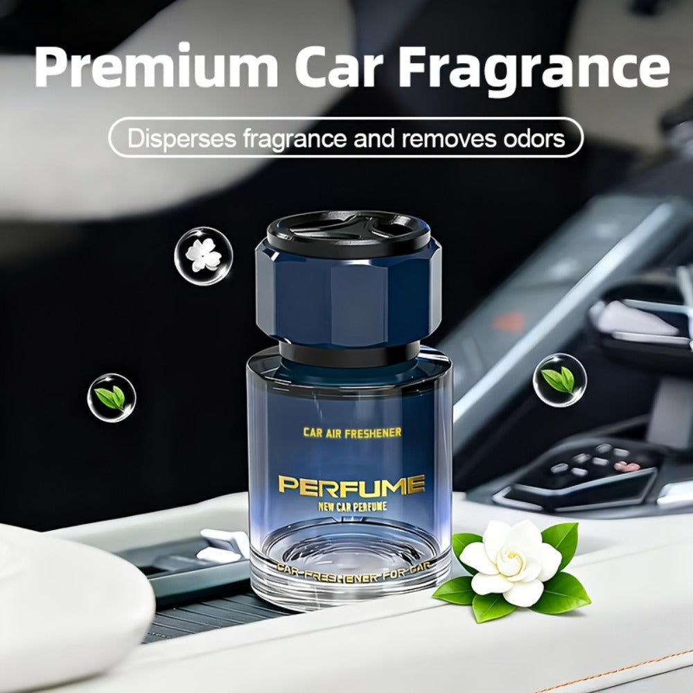 110 ml Cup-Holder Car Air Freshener Bottle in Classic Cologne or Azure Ocean Scent with Vented Top