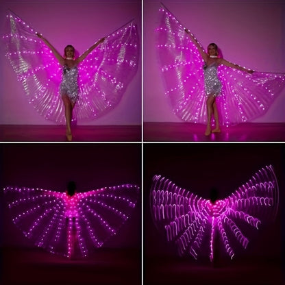 LED Feather Dance Costume Glowing Luminous with the Listed Color, Size or Set Options for Everyday Use