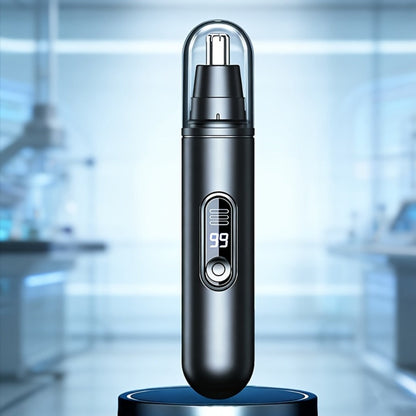 Electric Nose Trimmer with LED Display – USB Rechargeable Painless Facial Hair Removal Device for Men & Women, Nose Ear & Eyebrow Trimmer