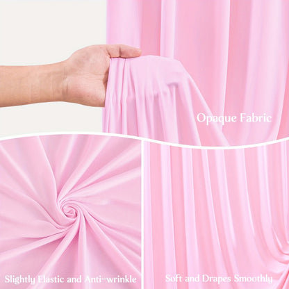 Blackout Backdrop Curtain 4 Pack 5x10 Ft - Heavyweight Nonwoven, Wrinkle-Resistant for Entryways, Bedrooms and Living Spaces
