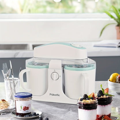 Ice Cream Maker 1 Quart Homemade Ice Cream Machine for Serve Frozen Yogurt Smoothies Gelato for Entryways, Bedrooms and Living Spaces