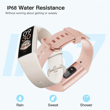 AMOLED Smart Band 1.1" Always-On Display, 14-Day Battery Life, 25 Sport Modes, Heart Rate & Sleep Tracker