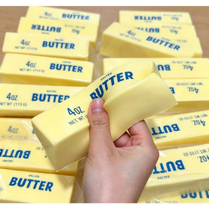 Butter Squishy Toys 10-Pack, Super Slow Rising Butter Stick Squishies, Realistic Food Fidget Toys for Stress