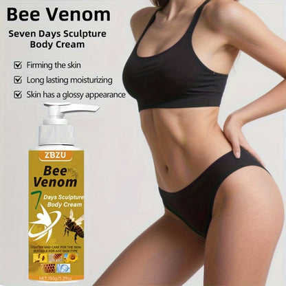 Skin Tightening Body Cream with Bee Venom & Collagen – 7-Day Rapid Firming Lotion for Arms, Abdomen, Thighs & Buttocks | Vitamin C