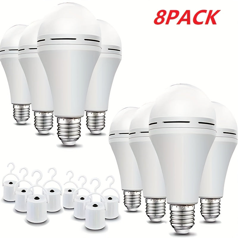 Emergency Light Bulb for Power Outages, Self-Charging Battery Backup LED Bulb 1200mAh 60 Watt Equivalent