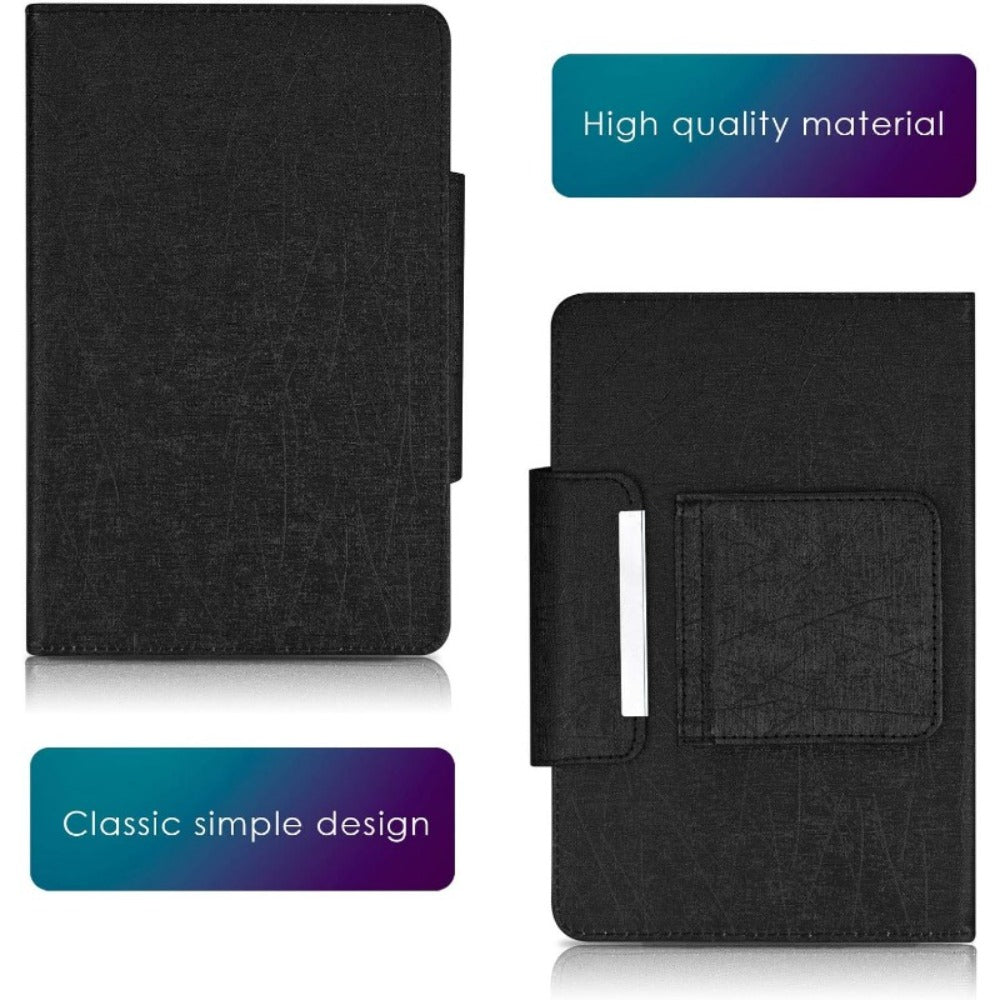 Universal Tablet Case with Wireless Keyboard 10.1 Inch, Removable Bluetooth Keyboard, PU Leather Folio Cover