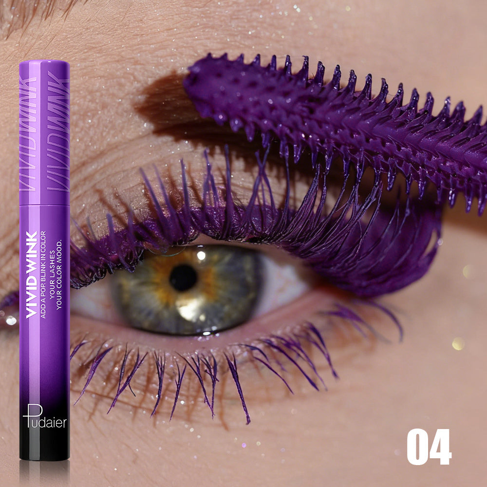 Colored Mascara in Five Numbered Shades with Slim Color-Coordinated Tubes and Integrated Comb-Style Wands