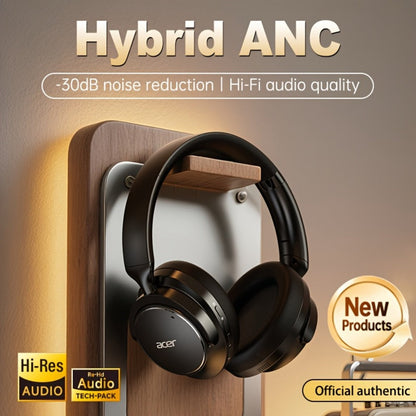 Acer OHR560 Over-Ear Headphones with Bluetooth 5.3, 40mm Drivers, ANC and ENC Labels, Foldable Earcups and AUX