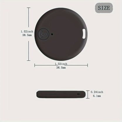 Six-Pack Round Bluetooth Key Finders in White, Black and Mixed Colors with App-Based Audible Locator