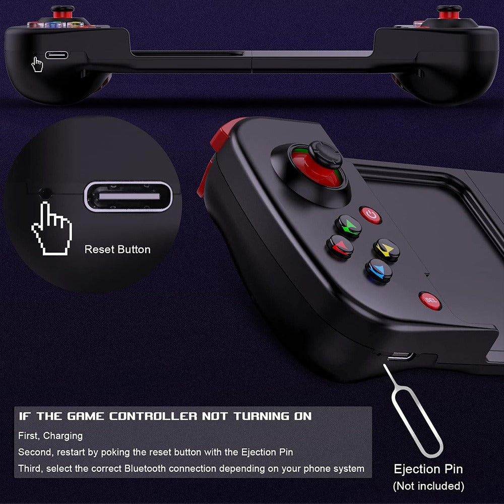 Expandable Mobile Game Controller D3 Joystick with M2 Aim-Assist, Plug & Play for Android iOS HarmonyOS