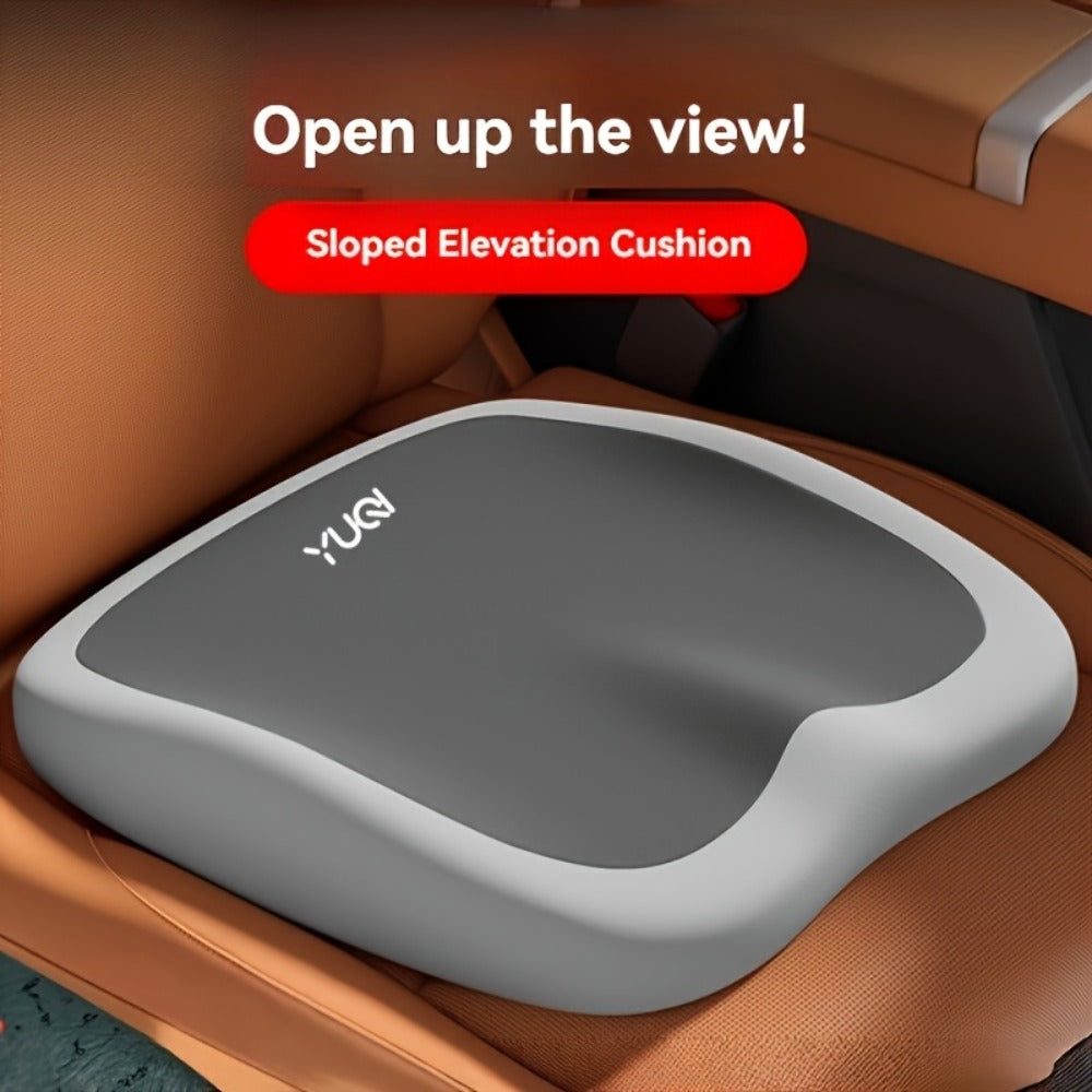 Memory Foam Seat Cushion with Adjustable Hip & Lumbar Support, Ergonomic Car Seat Pad for Long-Distance Driving, Office Chair & Home Use