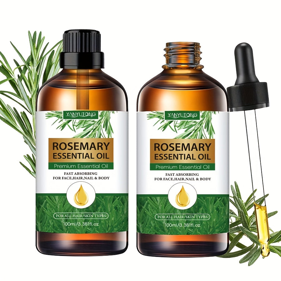 Essential Oil Rosemary External-Use Dropper Bottle with 1-Piece, 2-Piece or 1.01oz Available Options