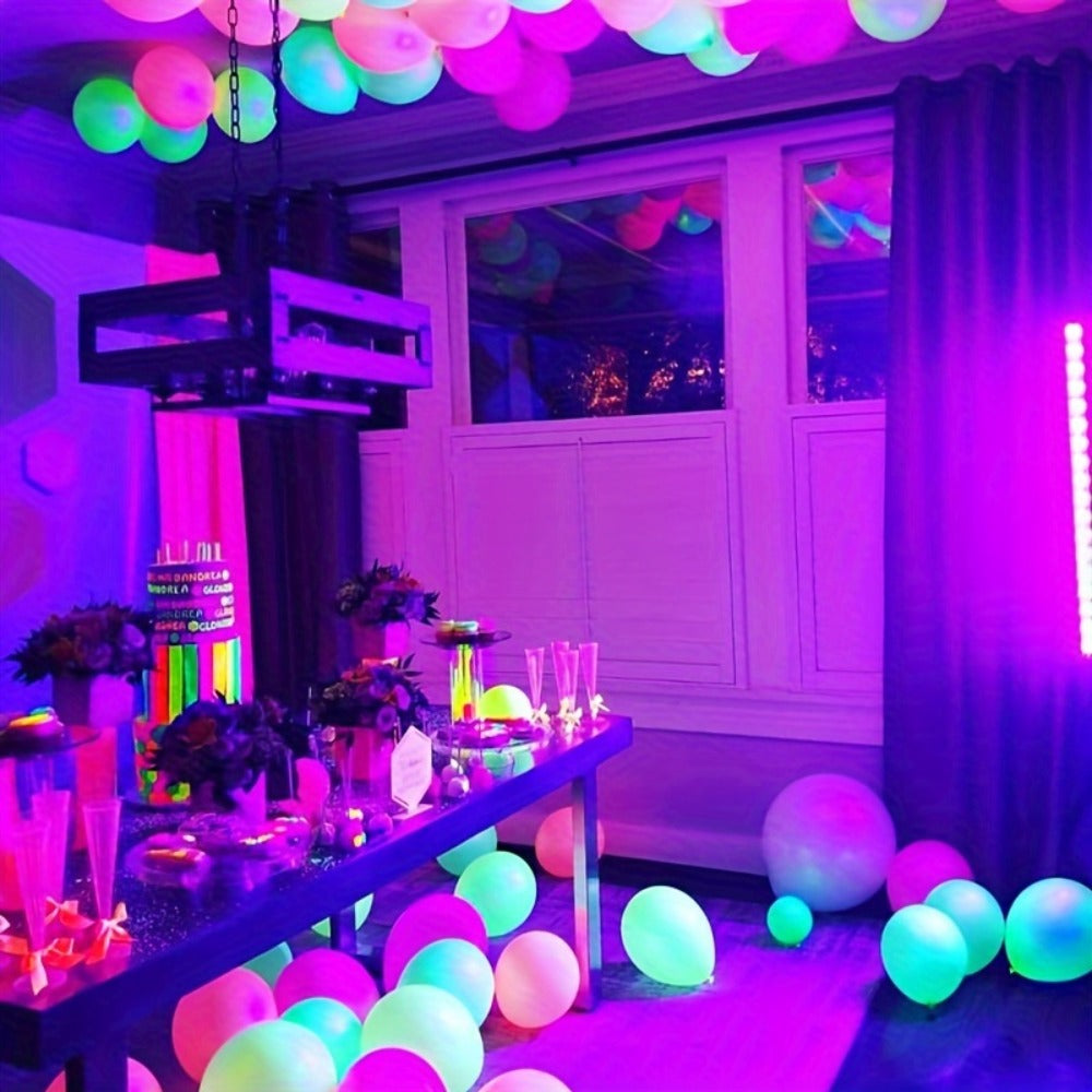 UV Black Light Strip USB LED, 32cm / 12.6ft Portable Magnetic Black Light Tube for Halloween Party
