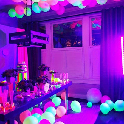 UV Black Light Strip USB LED, 32cm / 12.6ft Portable Magnetic Black Light Tube for Halloween Party