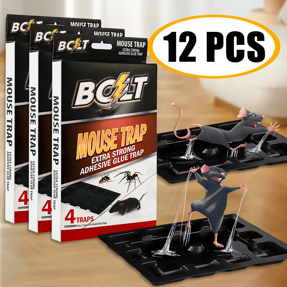 Pest Control BOLT Adhesive Tray Set with 6, 12 or 24-Piece Pack Options and Two Documented Tray Sizes